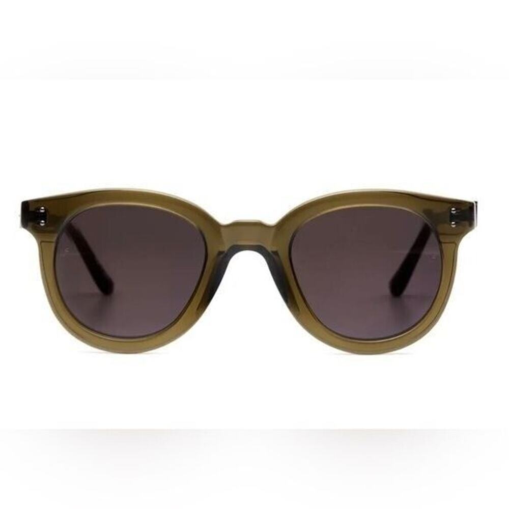 Rent the runway designer Linda FarrowTransparent Green Sunglasses trendy